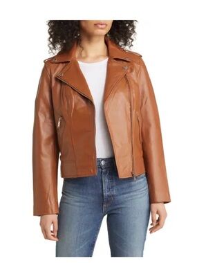Sam Edelman Brown Leather Jacket XL